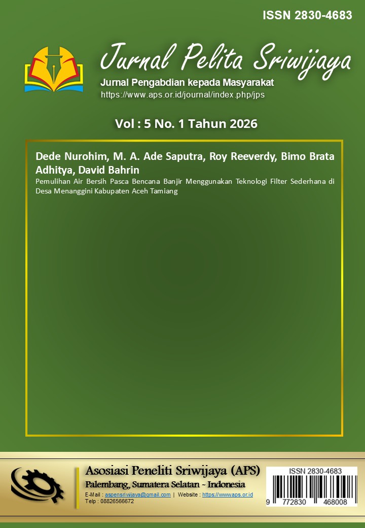 					View Vol. 5 No. 1 (2026): Jurnal Pelita Sriwijaya
				